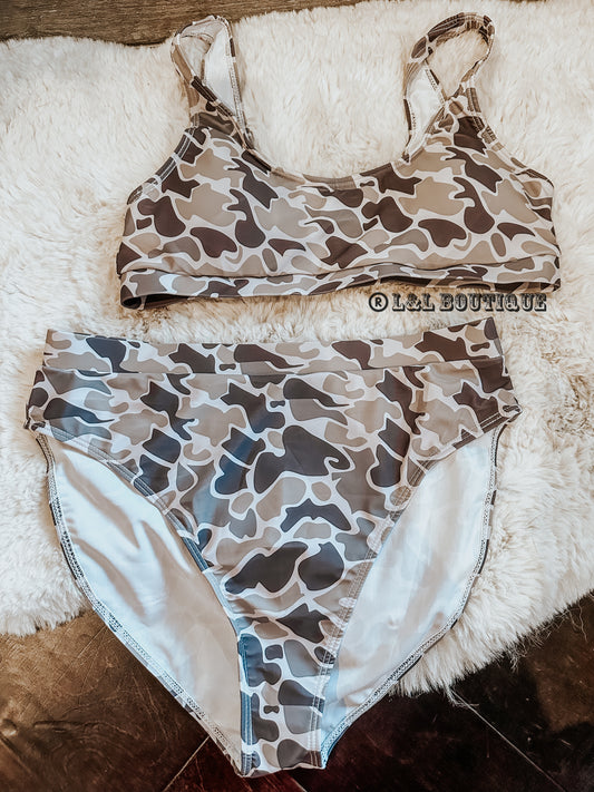 Old School Camo Women’s Swim Bikini