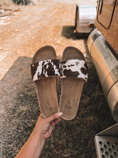 Cowhide Slides x L&L