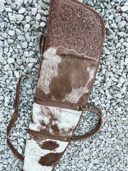 Redstone Cowhide & Tooled Leather Shotgun Sleeve