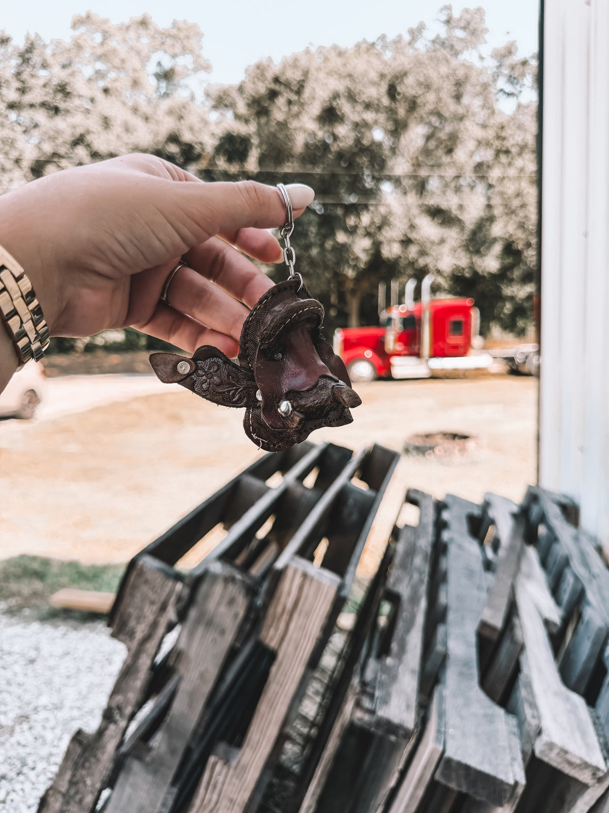 Mini Saddle Keychain