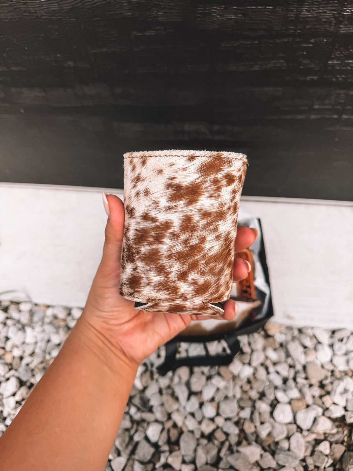 Cowhide Jewelry Box Wallet Koozie Bundle