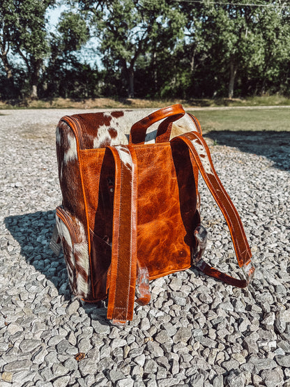 Magnolia Cowhide Leather Backpack