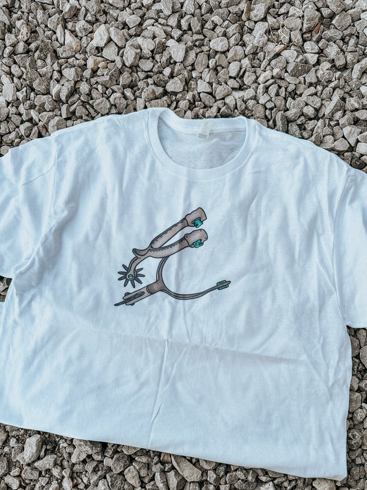 Turquoise Spurs Value Tee