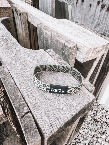 Tap To Pray Safari Leopard Wristband