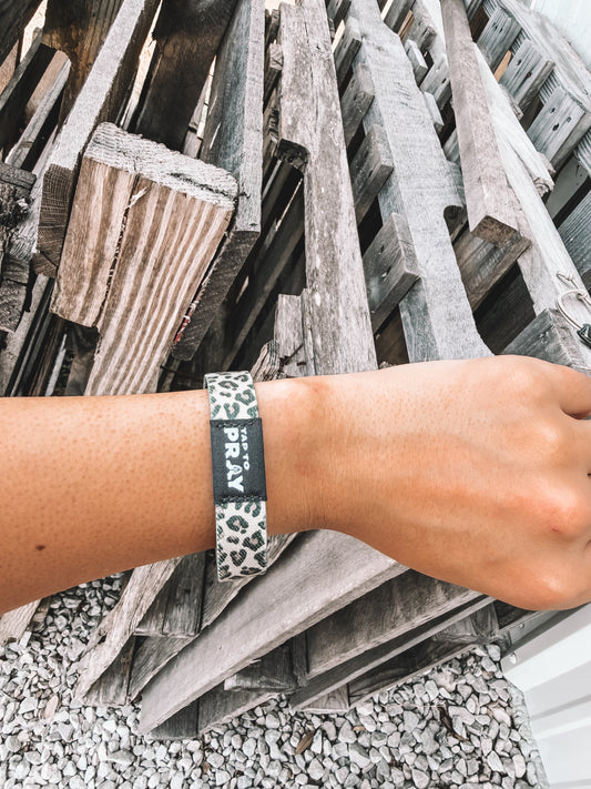 Tap To Pray Safari Leopard Wristband