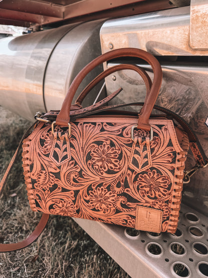 Tooled Leather Speedy Purse x L&L