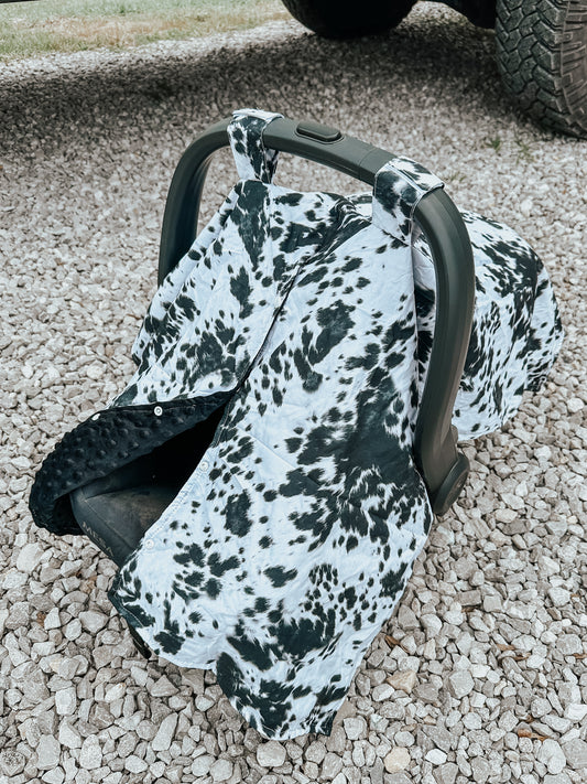 Speckled Cow Car Seat Cover