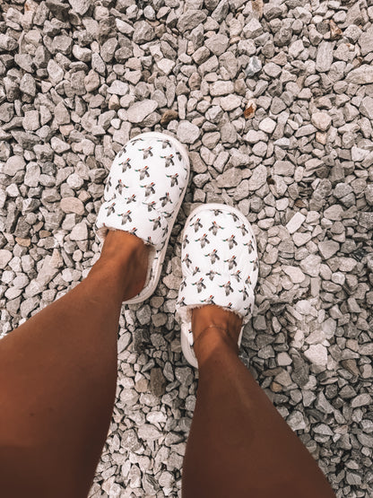 White Duck Slippers