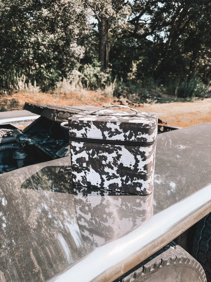 Oversized Makeup Box - Cow