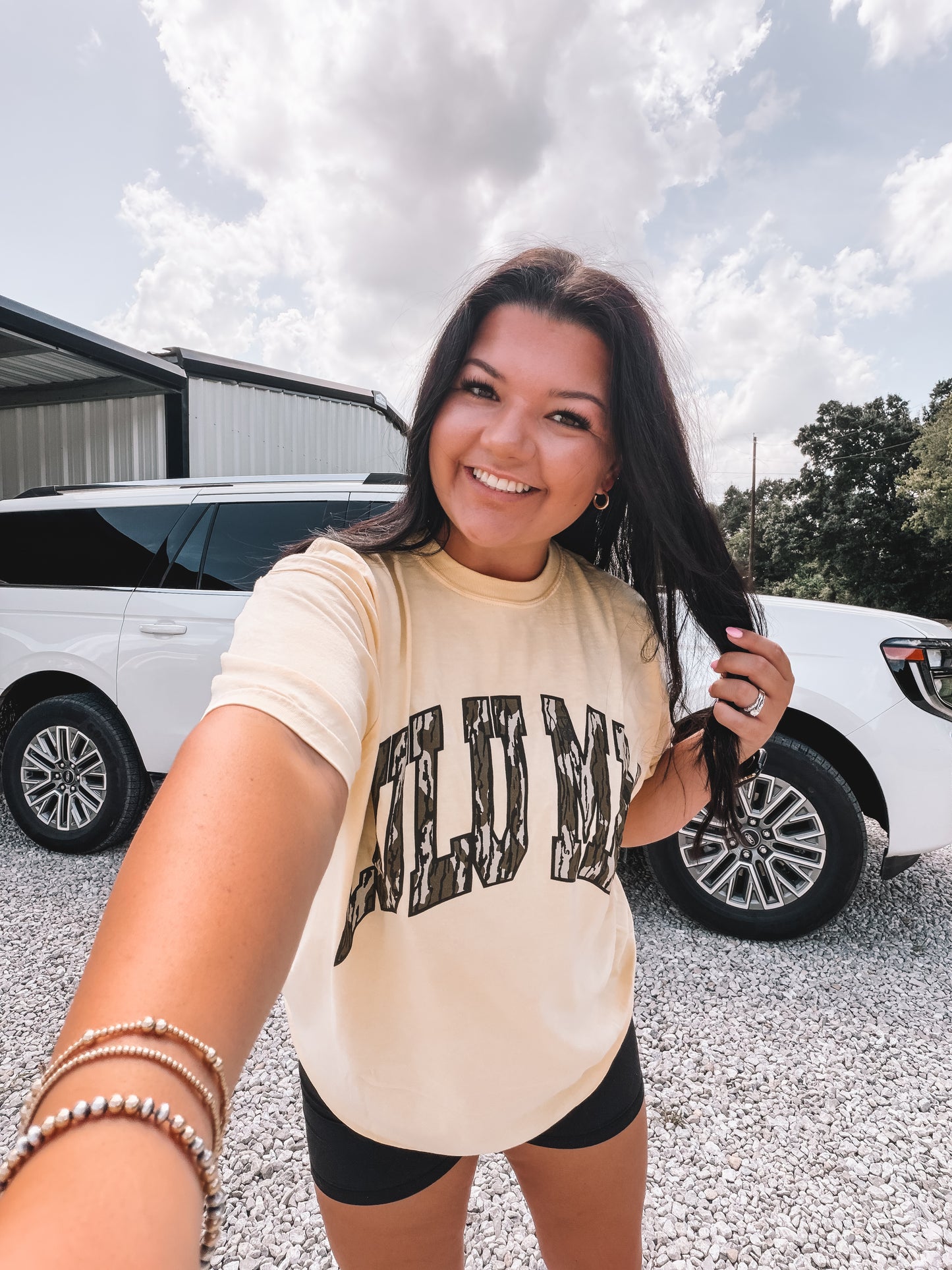 Mossy Lulu Mac Tee in Butter Yellow