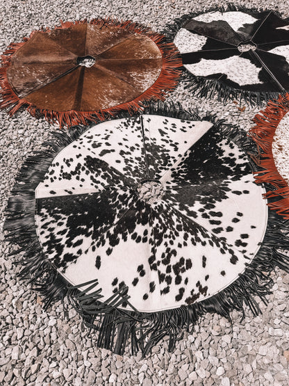 Cowhide Christmas Tree Skirt