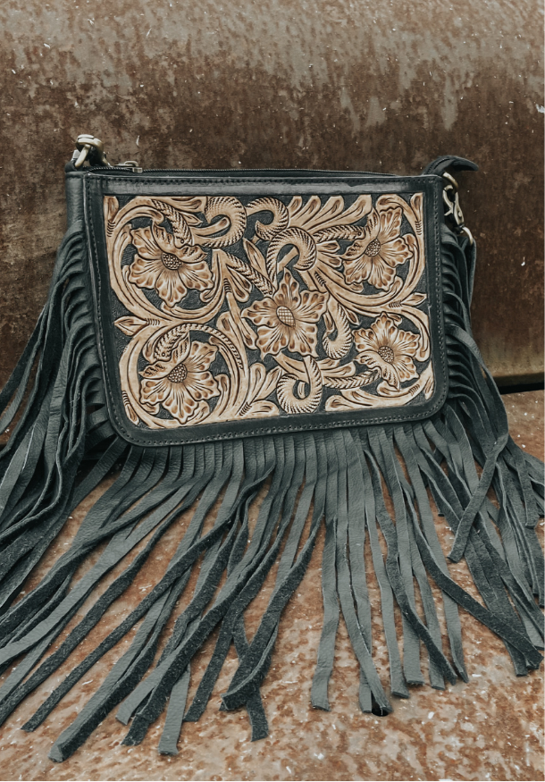 Rio Grande Tooled Leather Purse by Countryside Co.