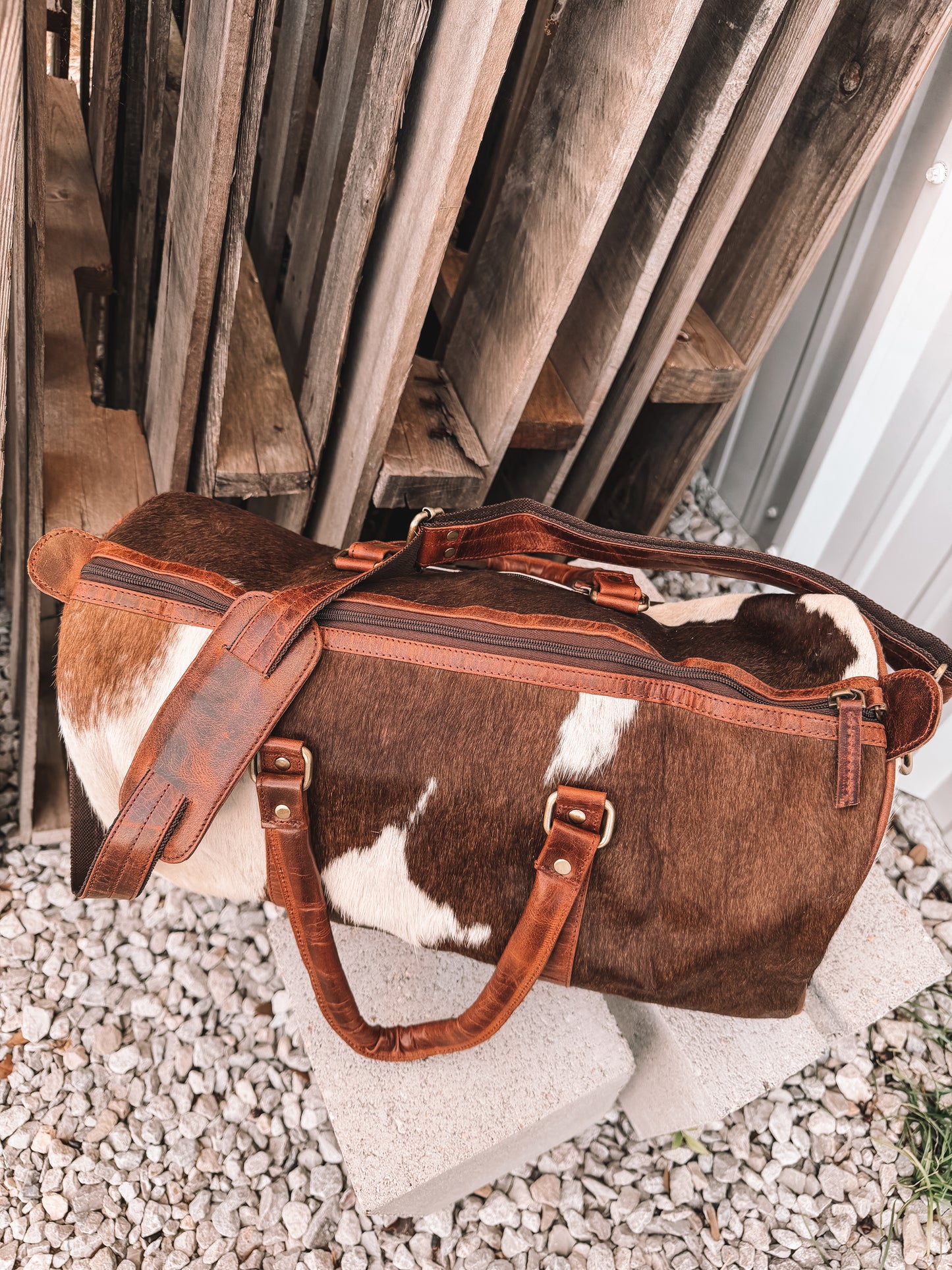 Lubbock Cowhide Duffle Bag