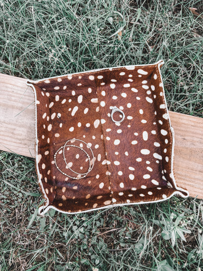 Fawn Print Hair-On Tray