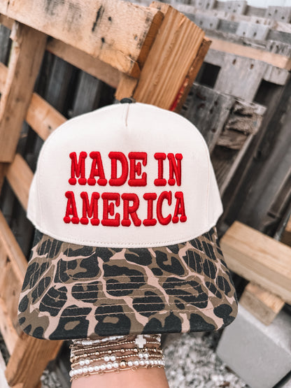 Made In America Trucker Hat - Leopard