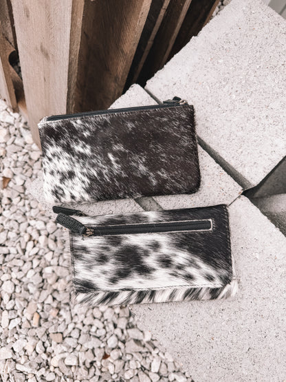 Crunch Cowhide Wallet in Black
