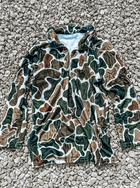 Old School Camo Fleece Pullover