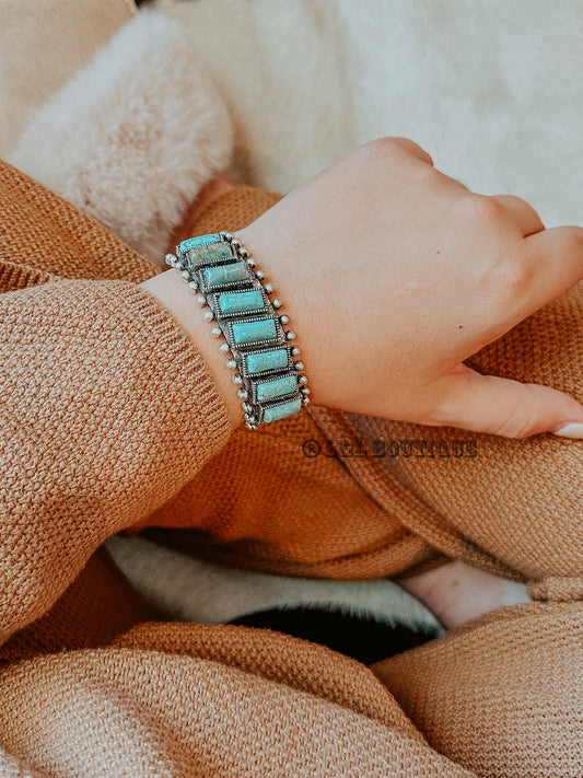 Railroad Turquoise Cuff Bracelet * Black Friday