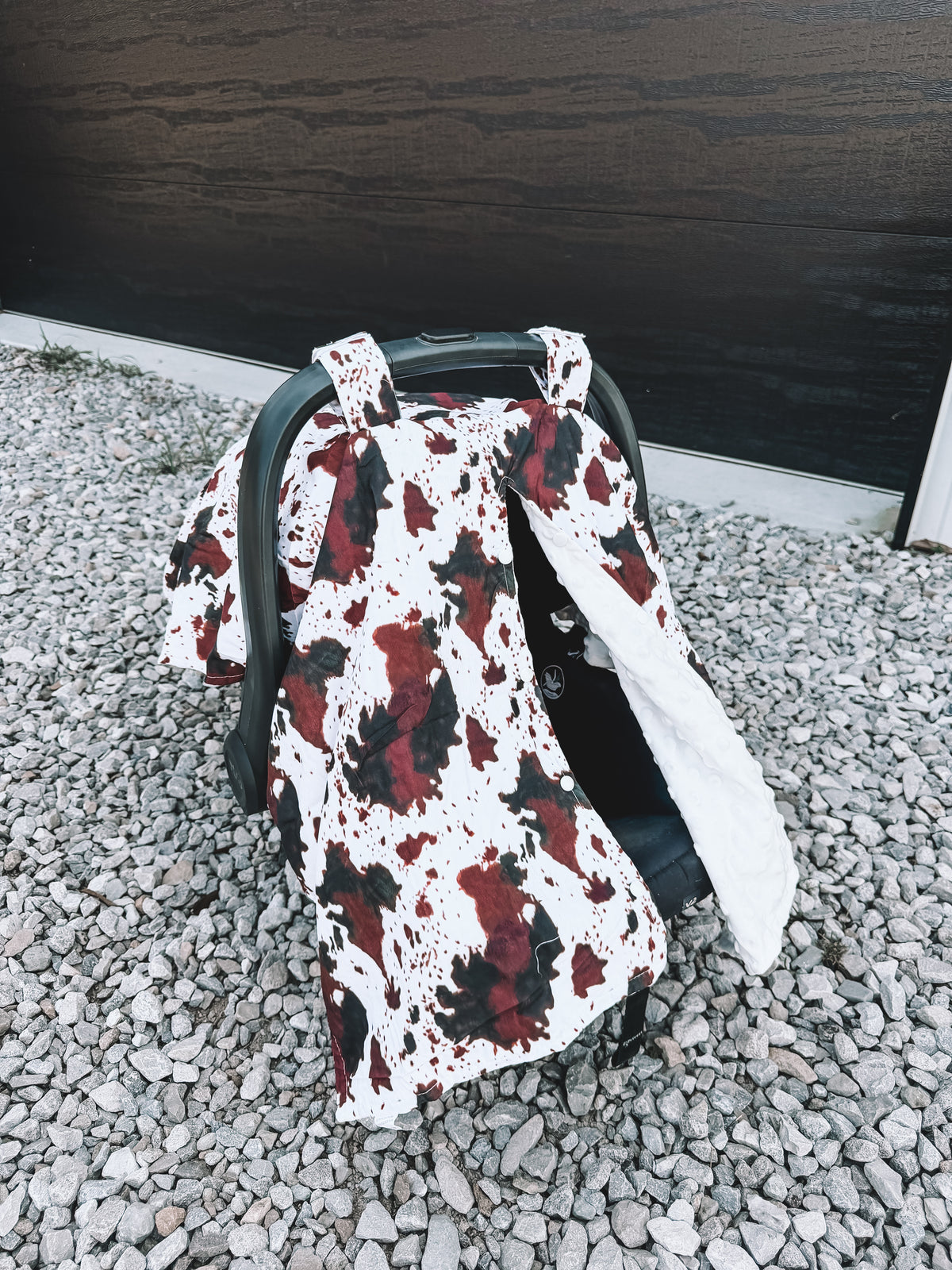 Car Seat Cover - Brown Cow