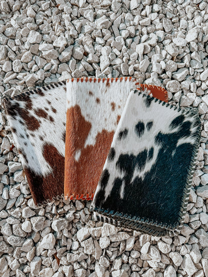 Cowhide Buckstitch Bible Cover