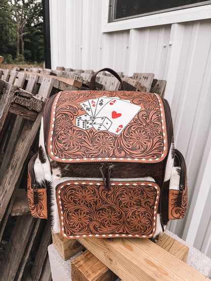 Aces Cowhide Backpack