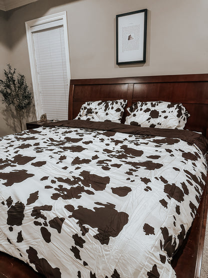 Brown Cow Comforter Set