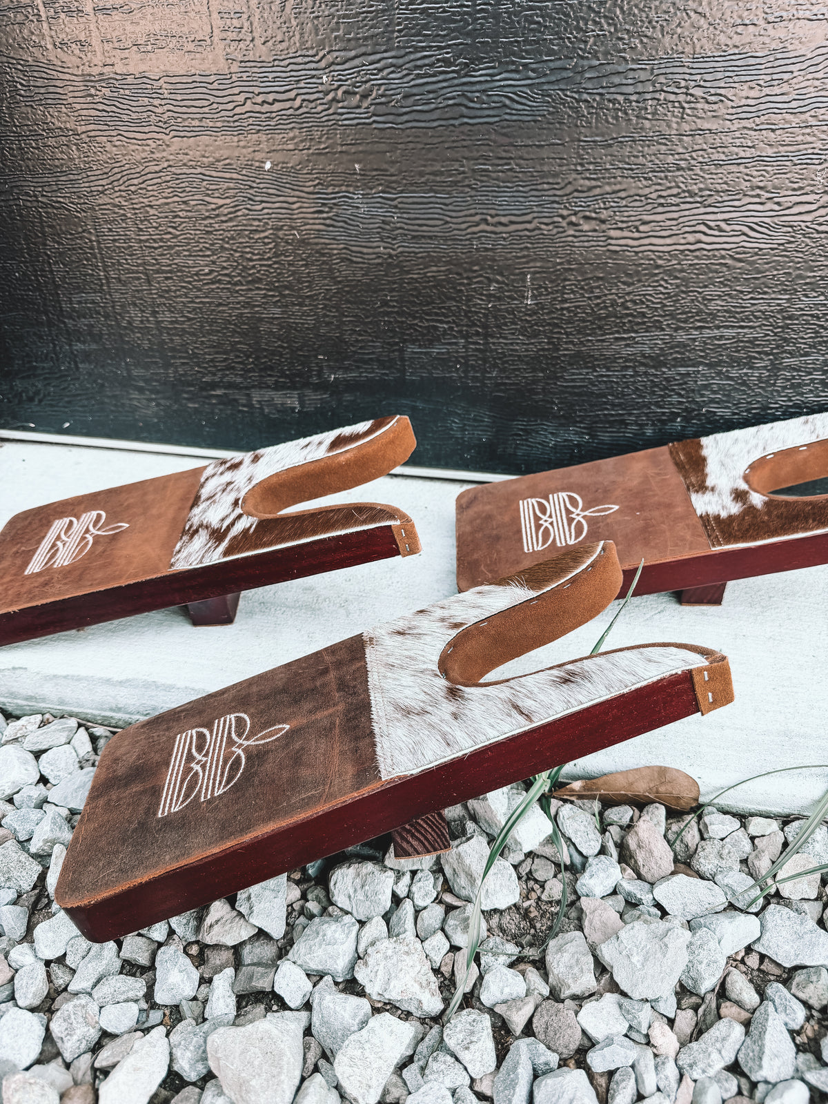 Embroidered Cowhide Boot Jack