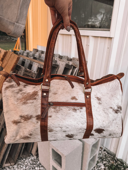 Lubbock Cowhide Duffle Bag