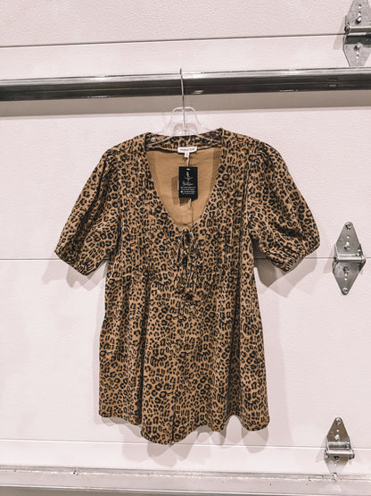 Leopard Romper