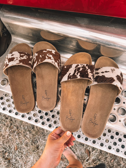 Cowhide Slides x L&L