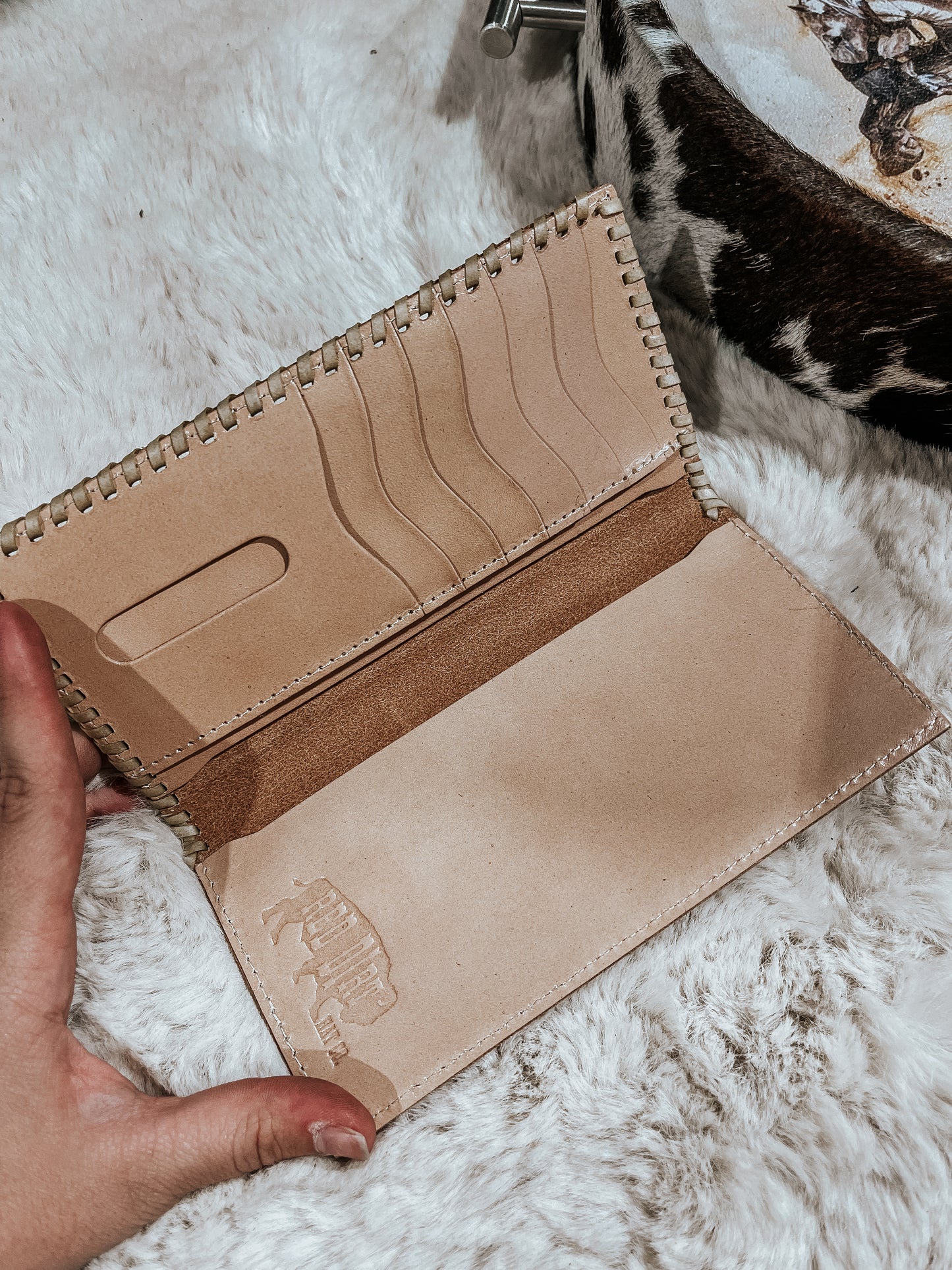 Red Dirt Leather Wallet - Tall