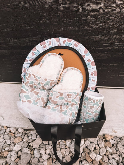 Ice Camo Steering Koozie Slipper Bundle