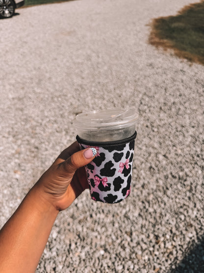 Coquette Cow Latte Koozie