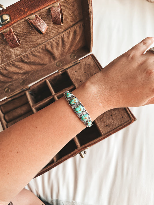 Groupie Cuff Bracelet in Turquoise