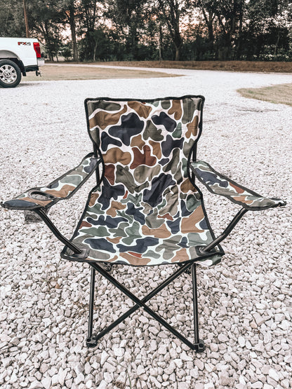 Old School Camo Lawn Chair - Adult PREORDER