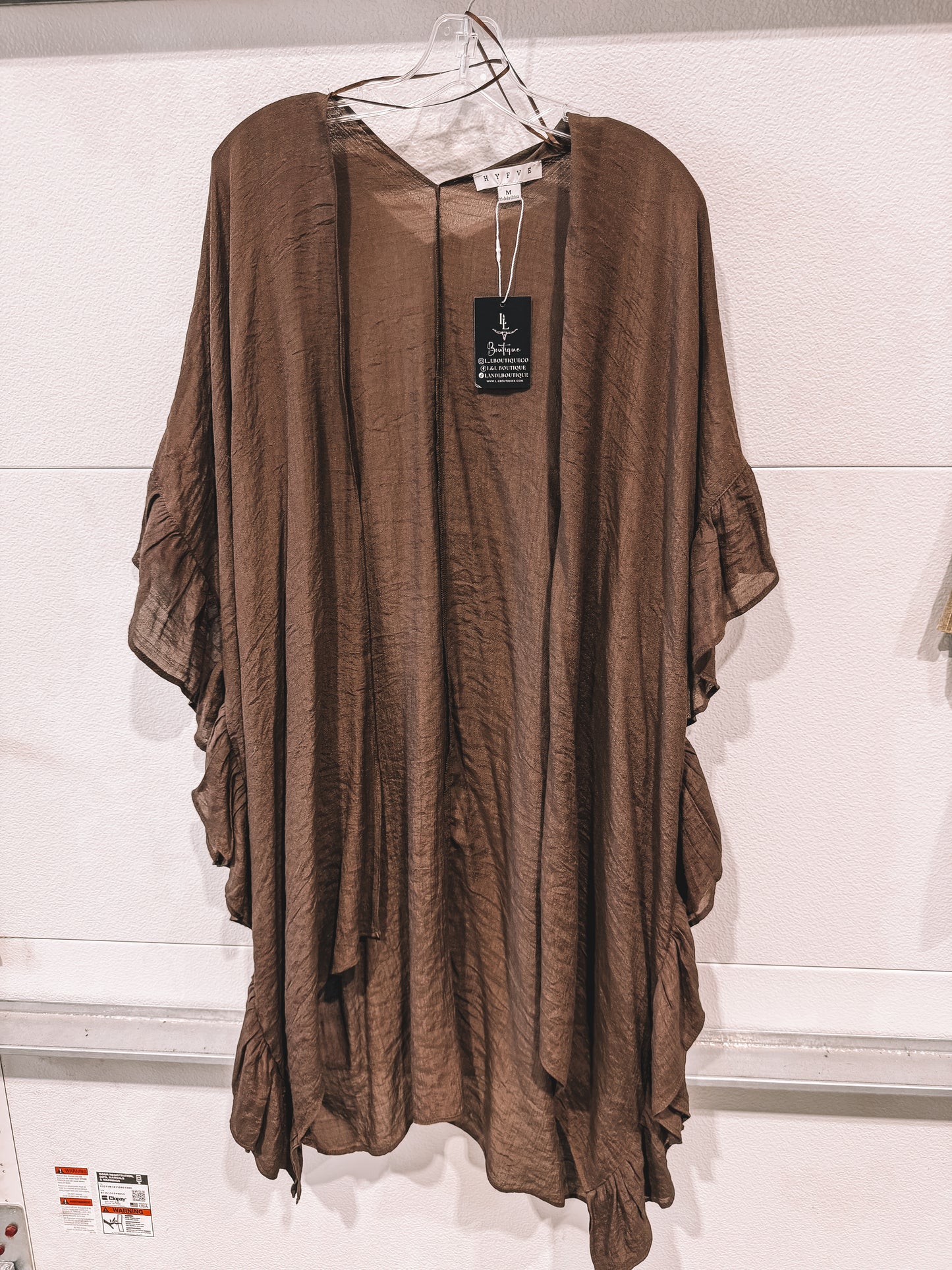 Brown Flowy Cardigan