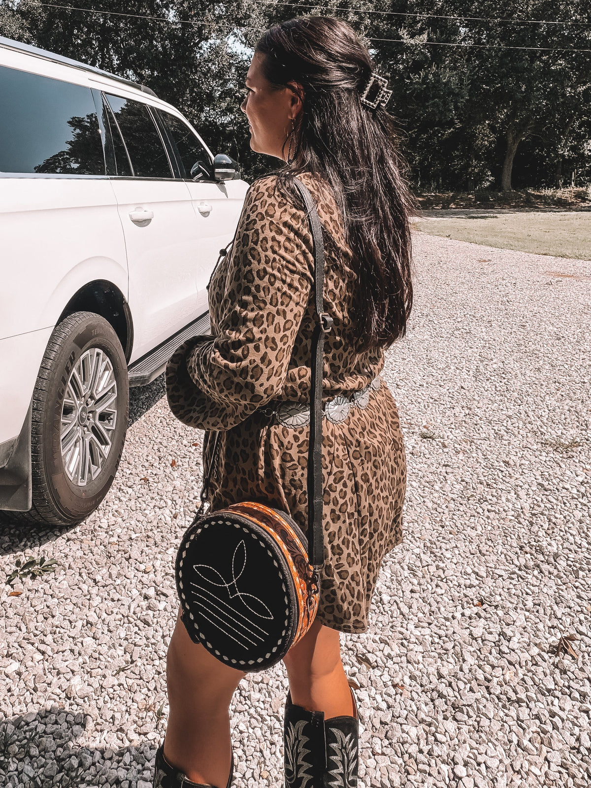 Boot Stitch Leather Canteen Crossbody