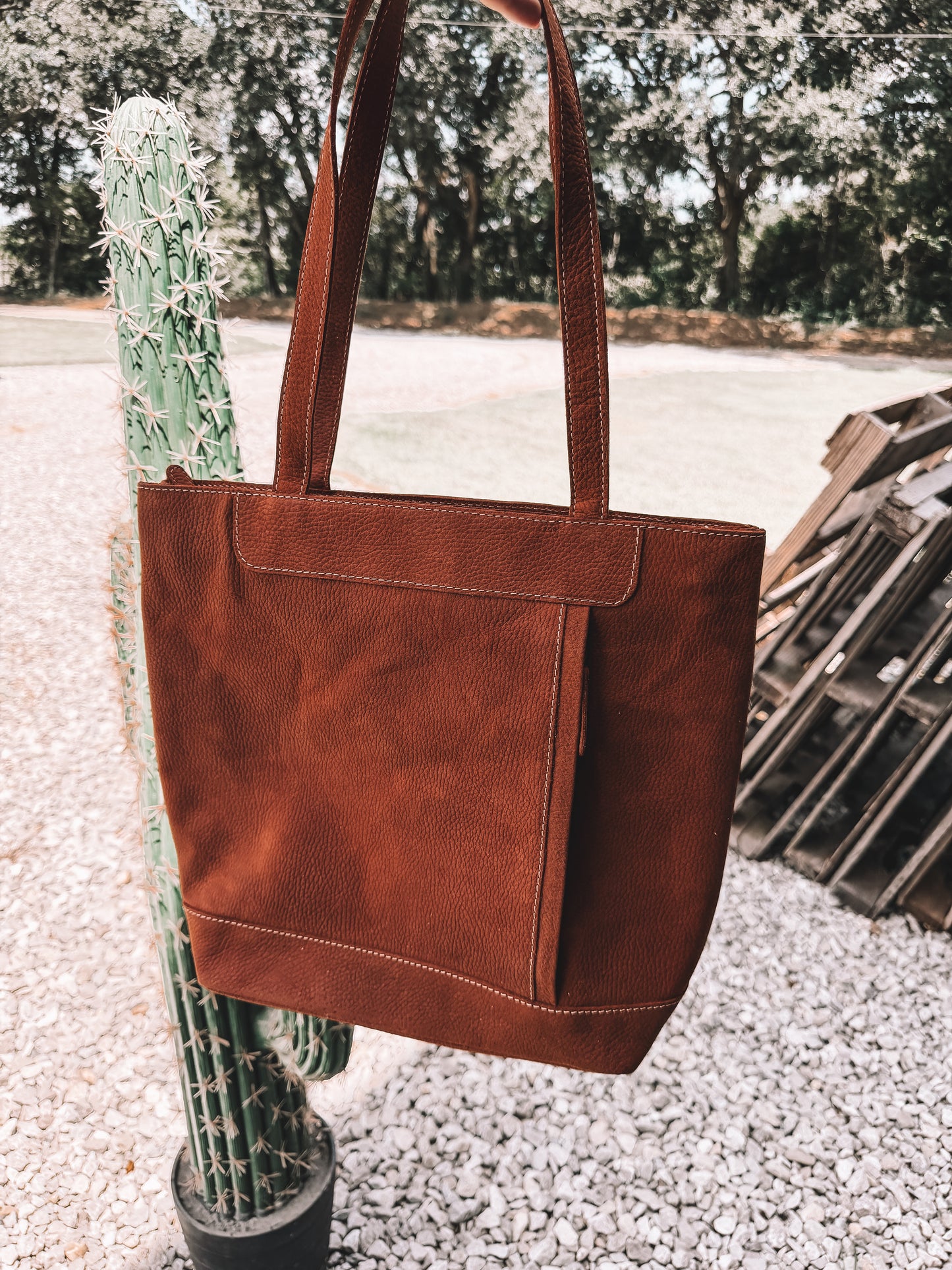 Pecos Cowhide Patch Bag - Concealed Carry