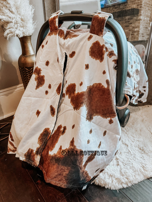 Cow Print Car Seat Cover