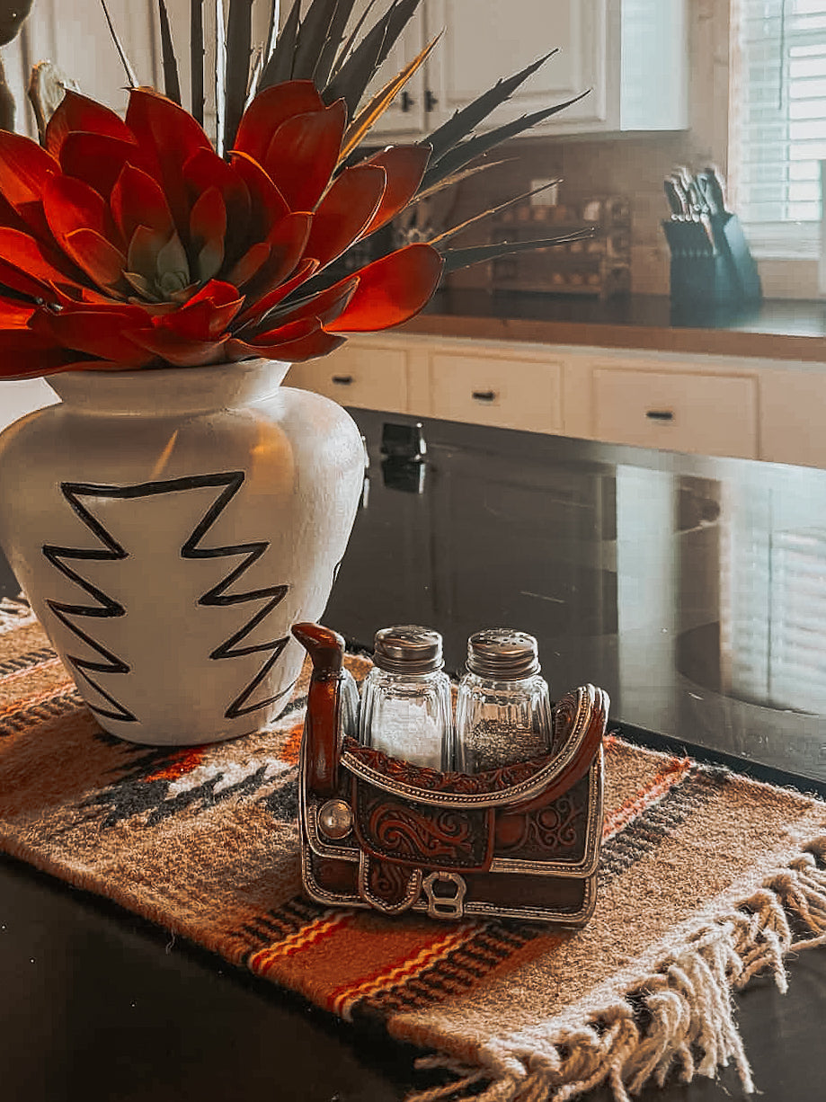 Saddle Salt & Pepper Shaker Set