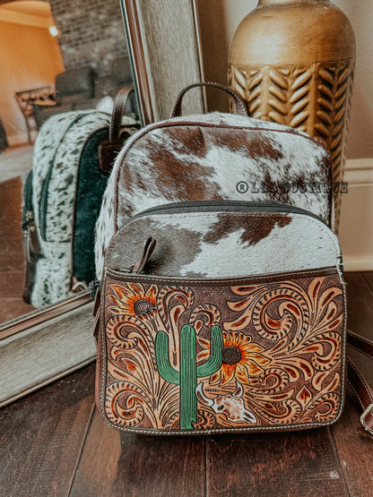 Saguaro Creek Leather Backpack