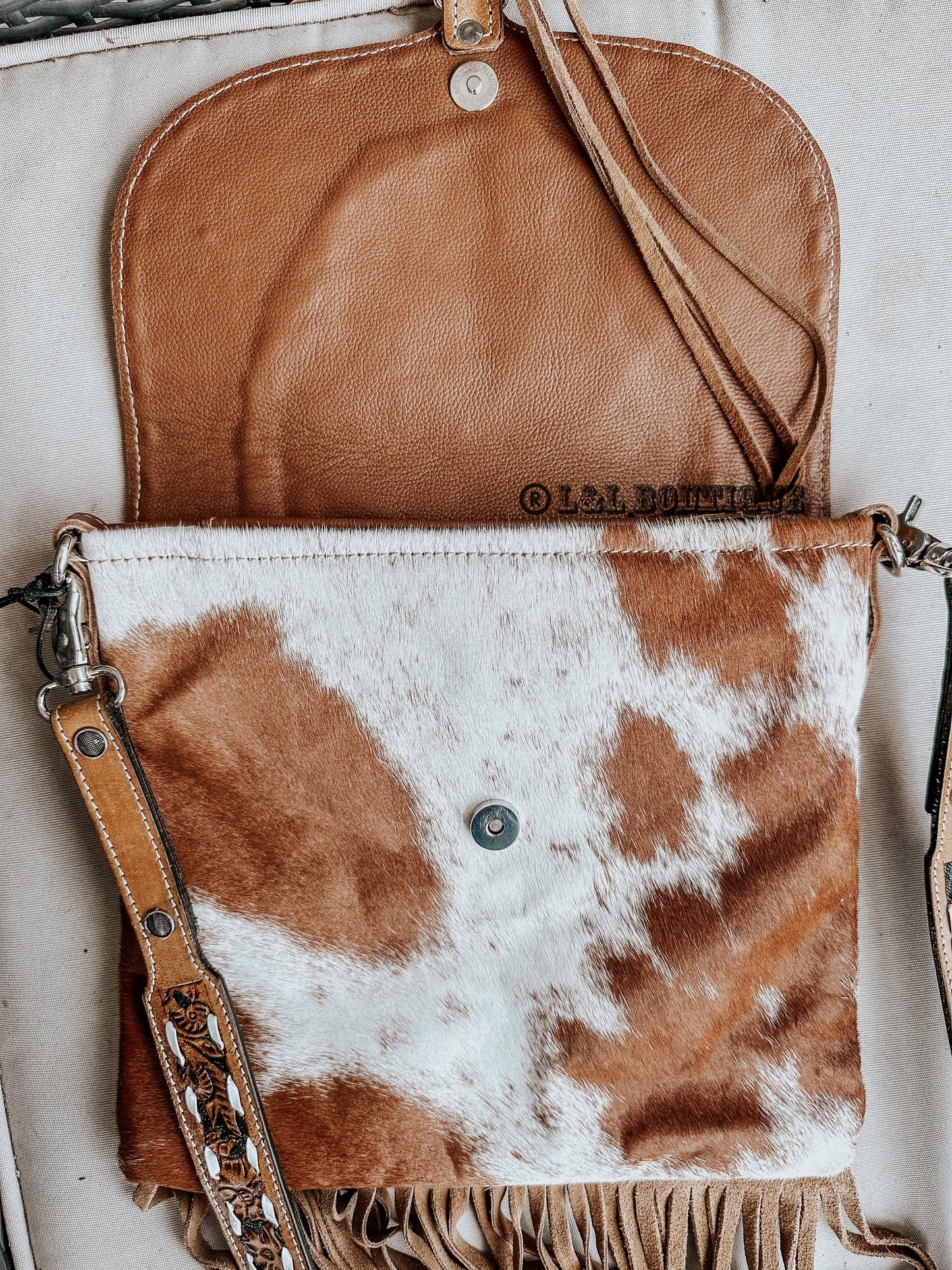 Saba Trail Leather Crossbody in Brown