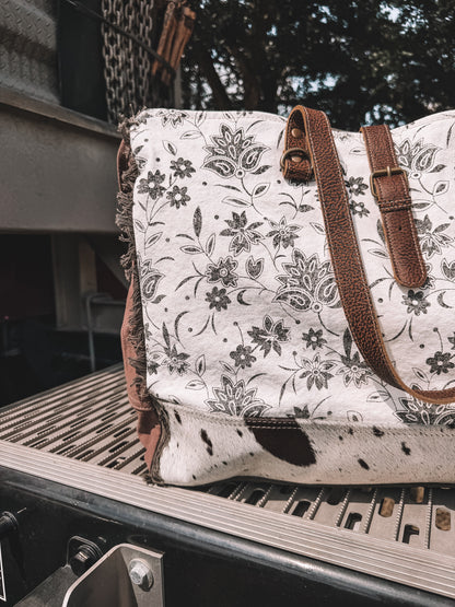 Ursinia Cowhide Weekender Bag