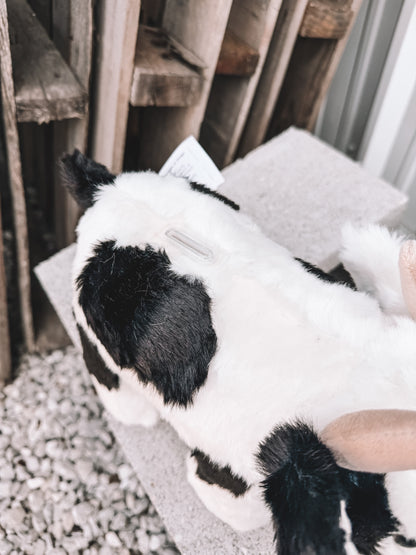 Stuffed Piggy Bank - Cow