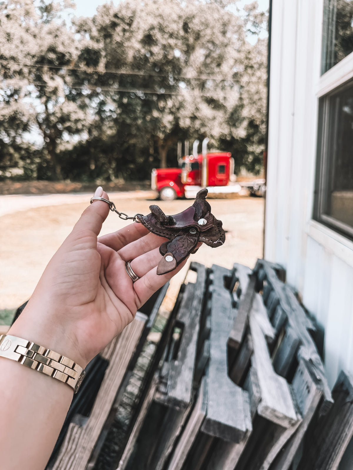 Mini Saddle Keychain