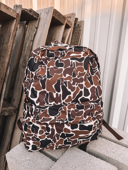 Old School Camo Backpack