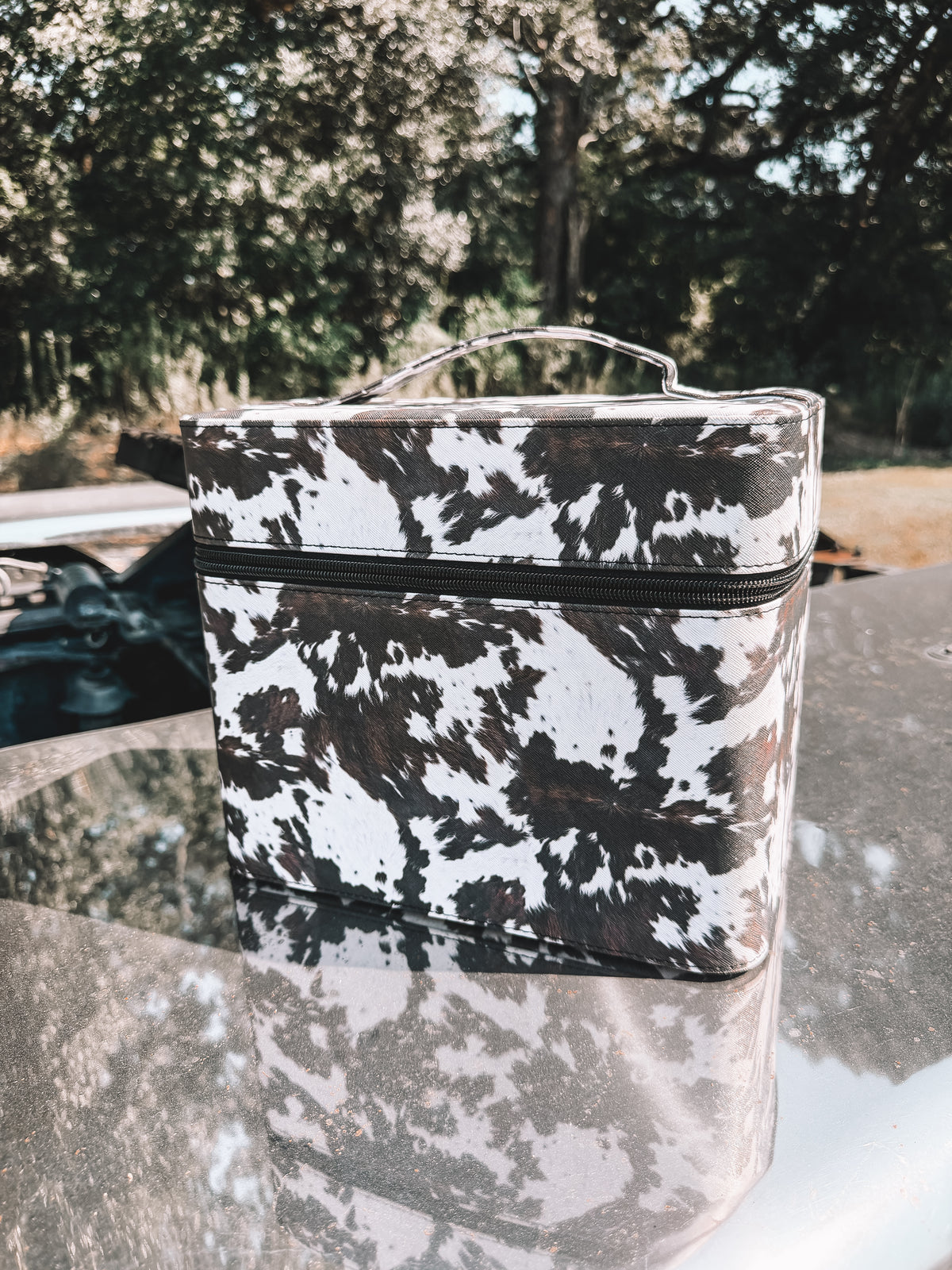 Oversized Makeup Box - Cow