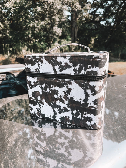 Oversized Makeup Box - Cow