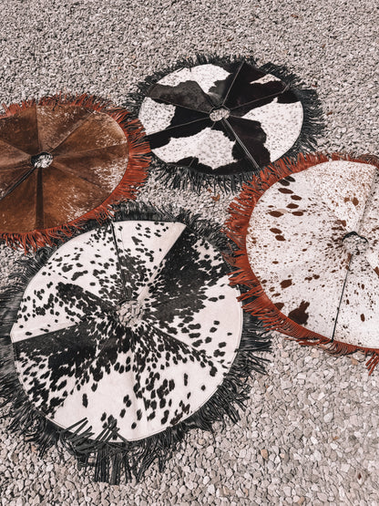 Cowhide Christmas Tree Skirt