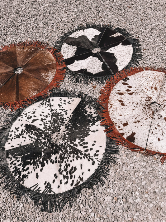 Cowhide Christmas Tree Skirt